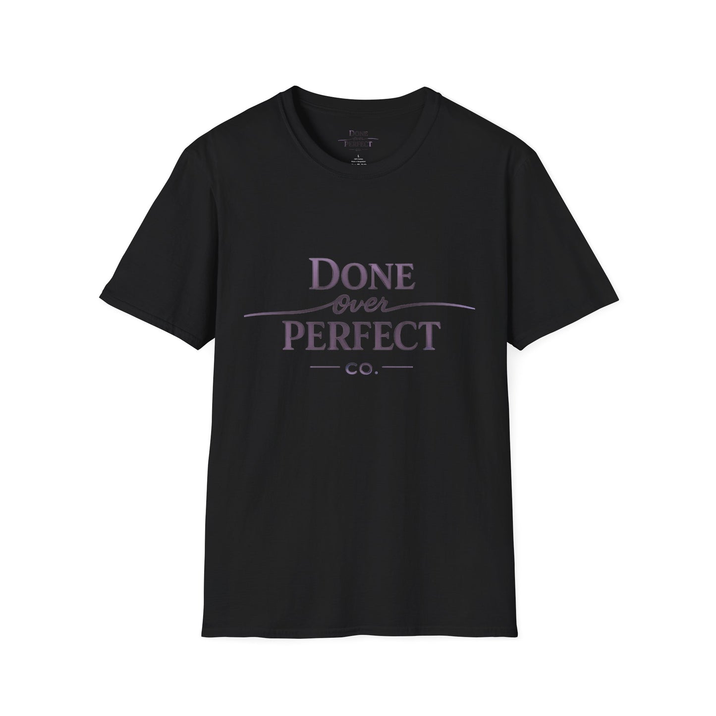Done Over Perfect Co. Signature Logo Tee — Gildan 64000 Softstyle
