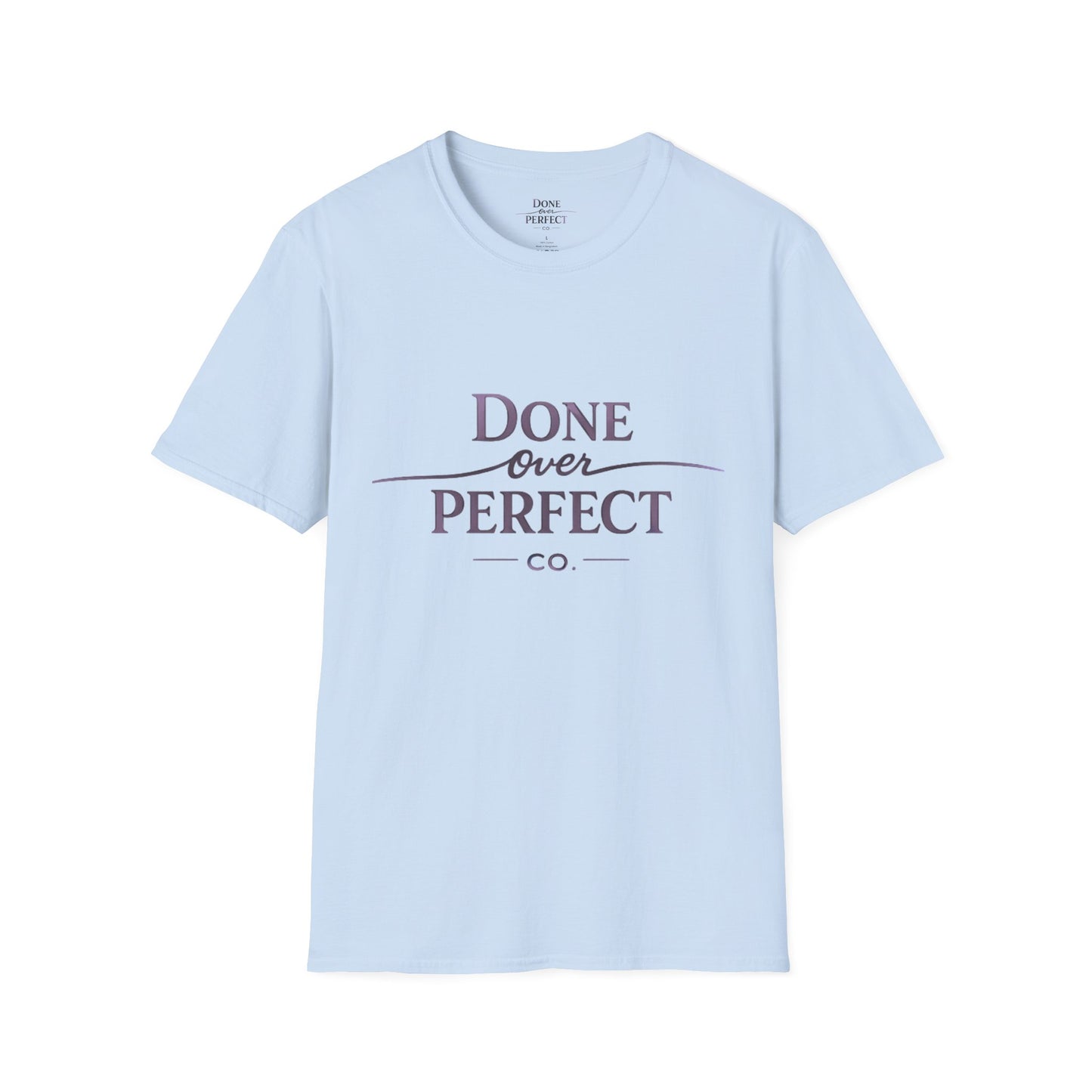 Done Over Perfect Co. Signature Logo Tee — Gildan 64000 Softstyle