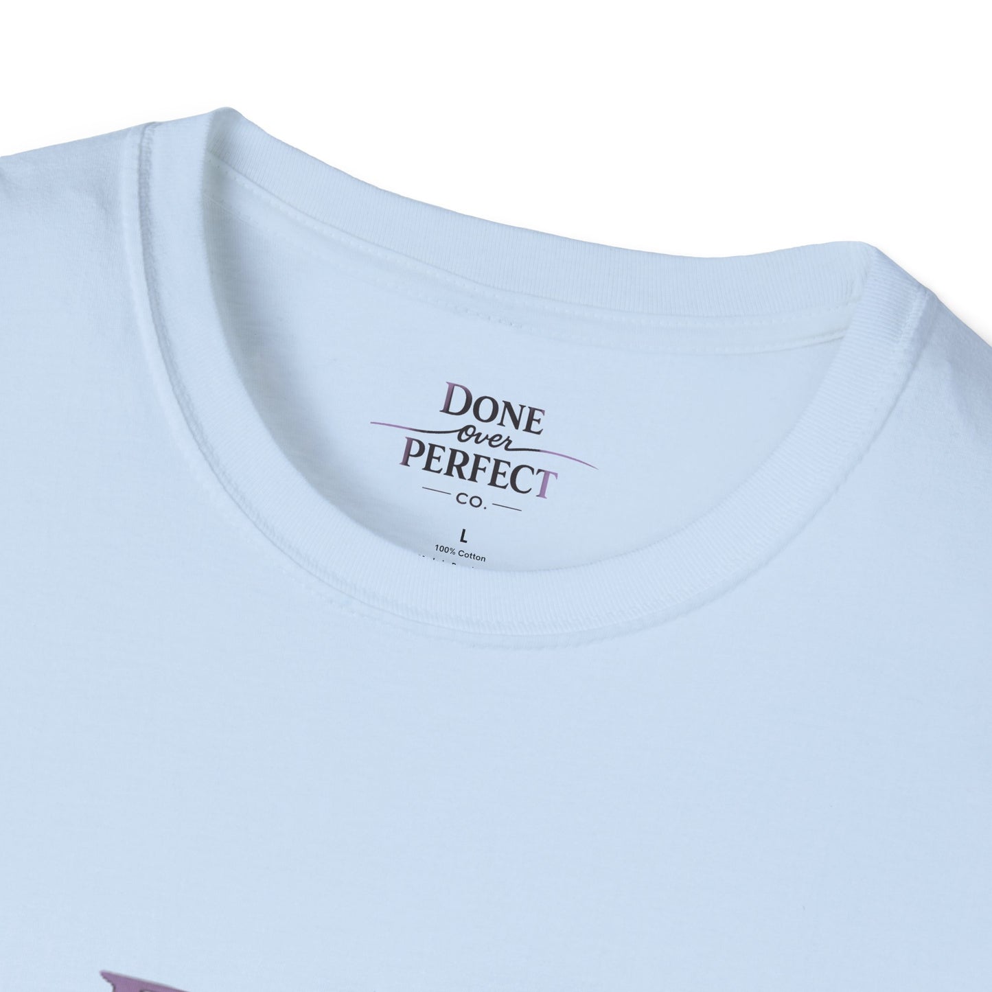 Done Over Perfect Co. Signature Logo Tee — Gildan 64000 Softstyle