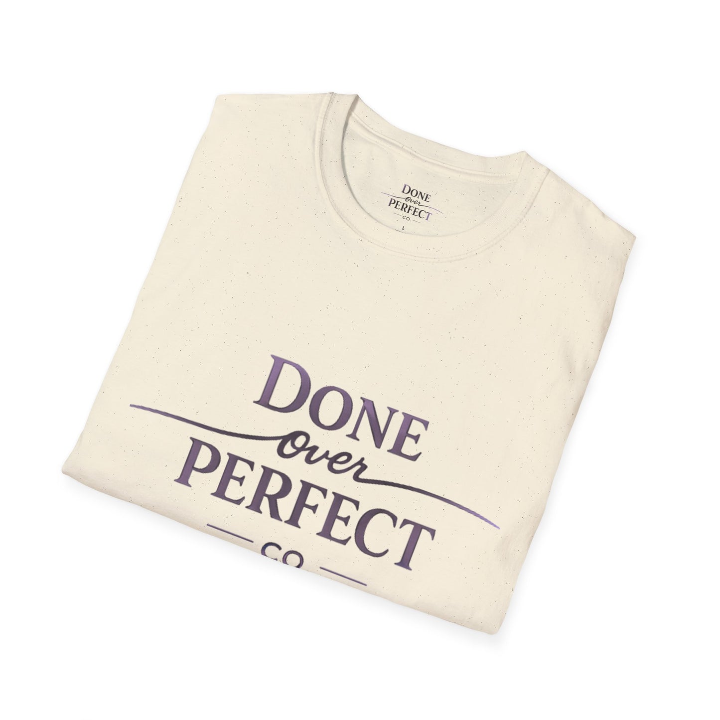 Done Over Perfect Co. Signature Logo Tee — Gildan 64000 Softstyle