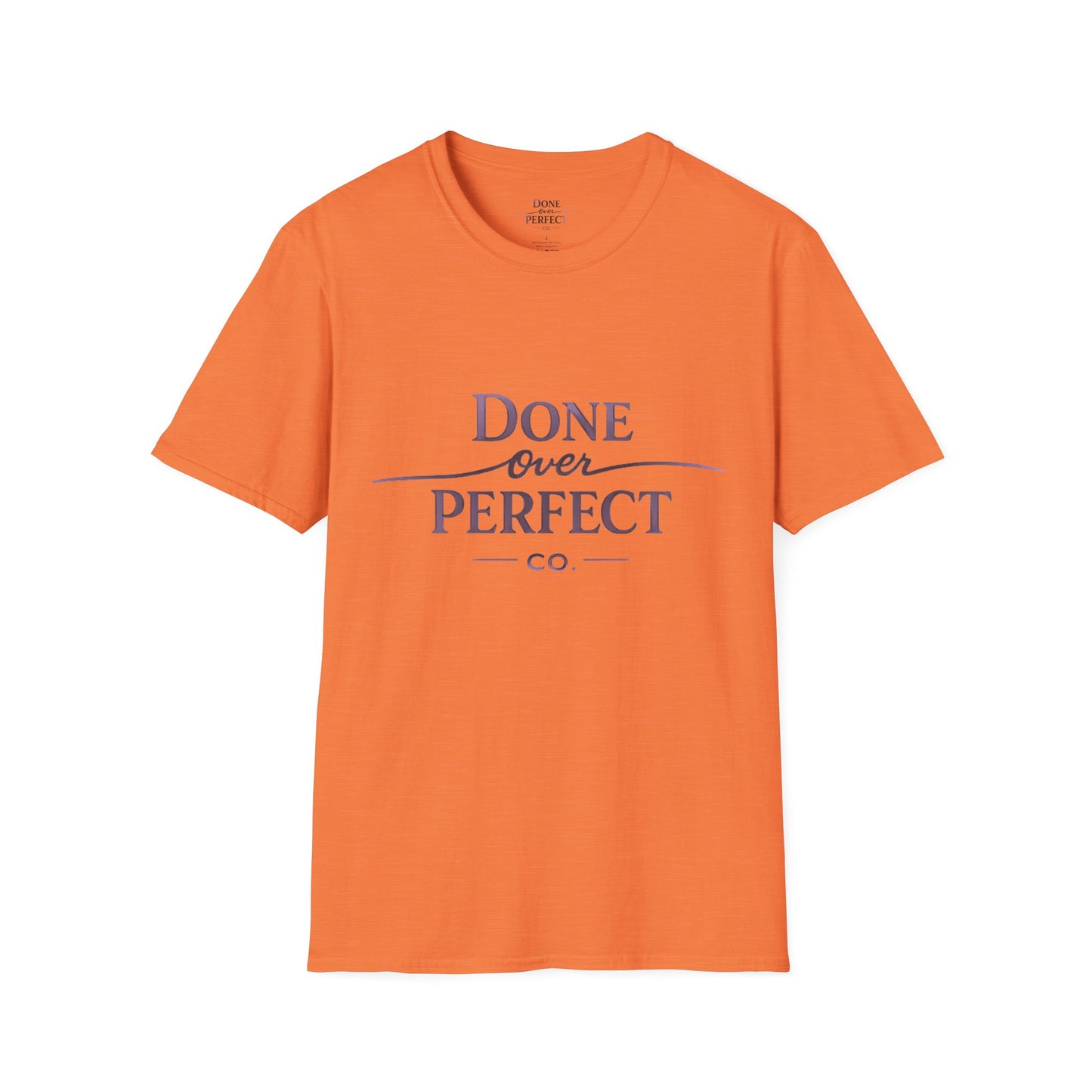Done Over Perfect Co. Signature Logo Tee — Gildan 64000 Softstyle