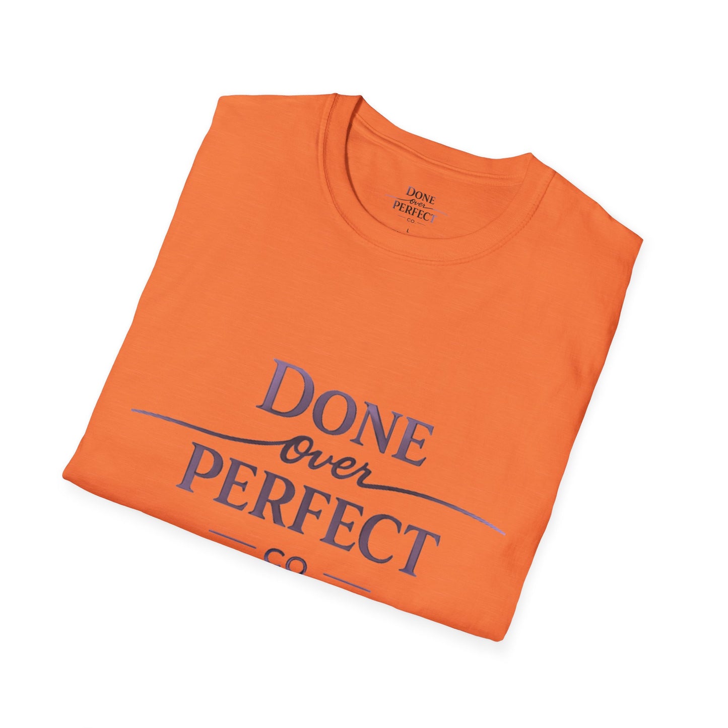 Done Over Perfect Co. Signature Logo Tee — Gildan 64000 Softstyle