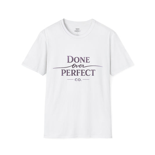 Done Over Perfect Co. Signature Logo Tee — Gildan 64000 Softstyle