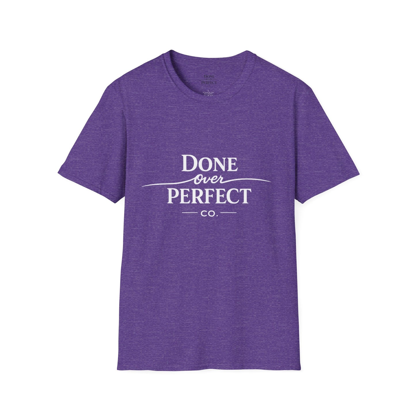 Done Over Perfect Co. Signature Logo Tee — Gildan 64000 Softstyle