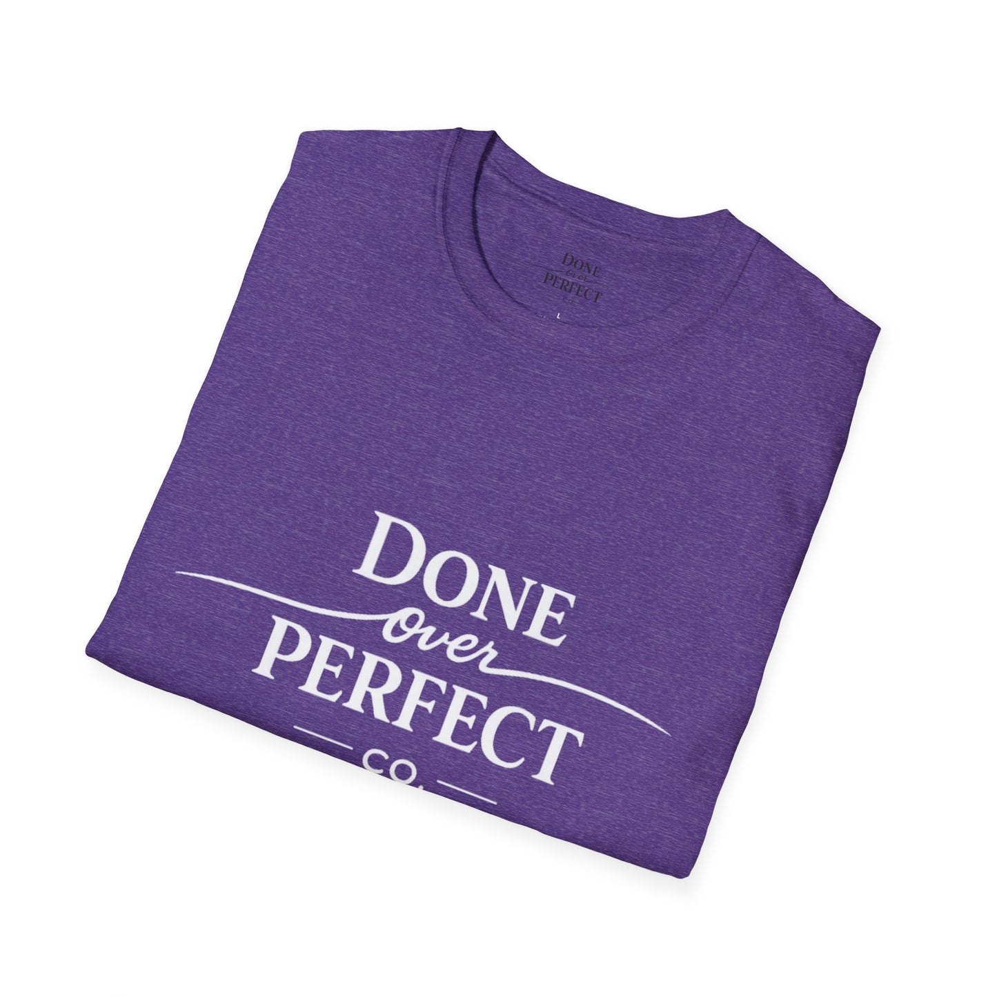 Done Over Perfect Co. Signature Logo Tee — Gildan 64000 Softstyle