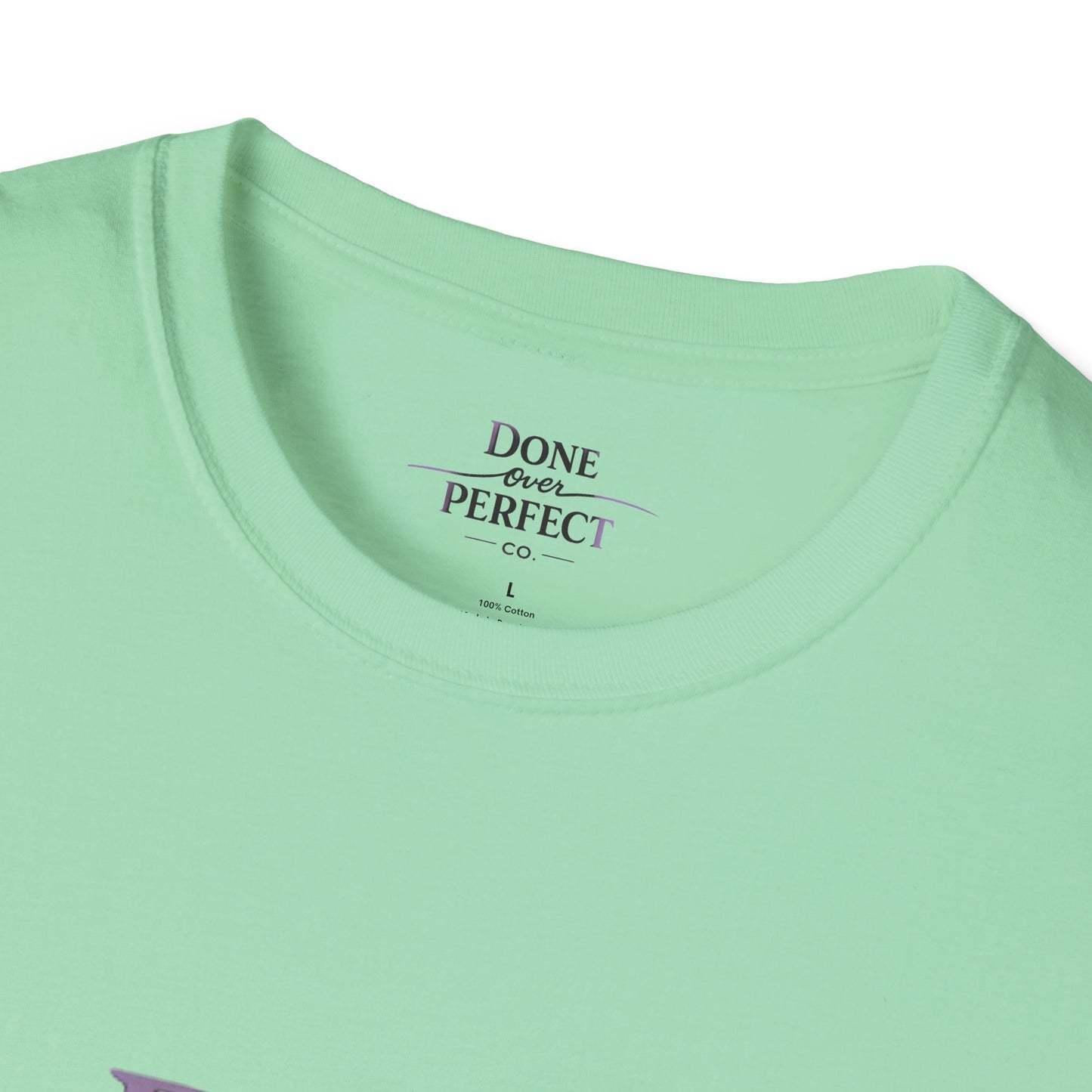 Done Over Perfect Co. Signature Logo Tee — Gildan 64000 Softstyle