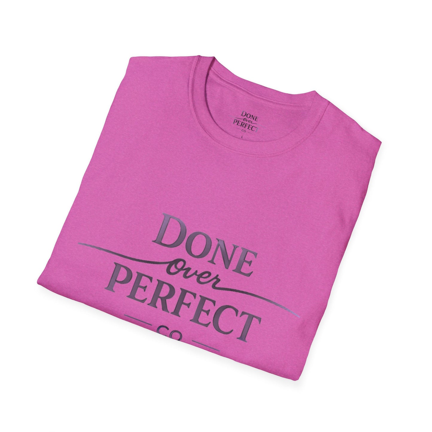 Done Over Perfect Co. Signature Logo Tee — Gildan 64000 Softstyle