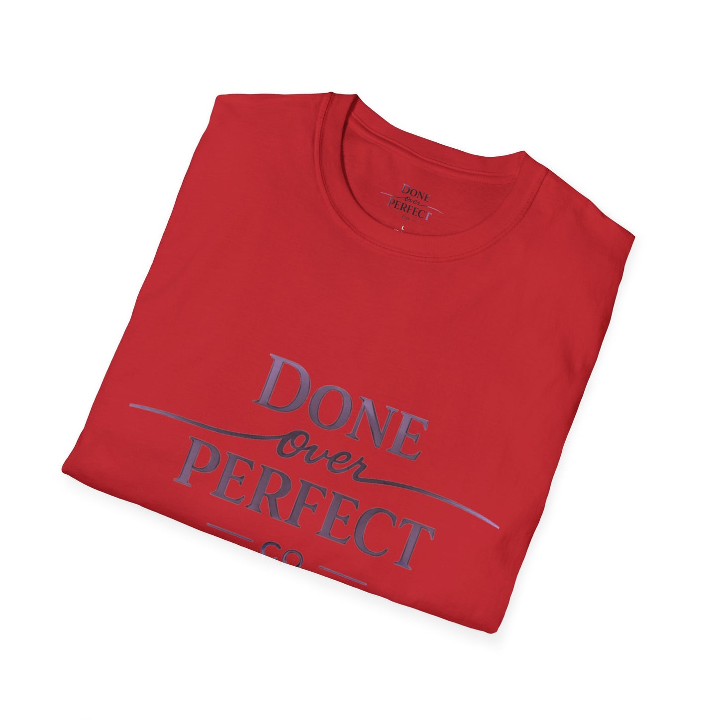 Done Over Perfect Co. Signature Logo Tee — Gildan 64000 Softstyle