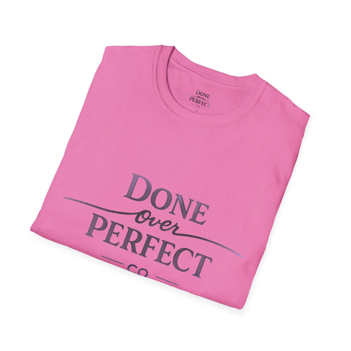 Done Over Perfect Co. Signature Logo Tee — Gildan 64000 Softstyle