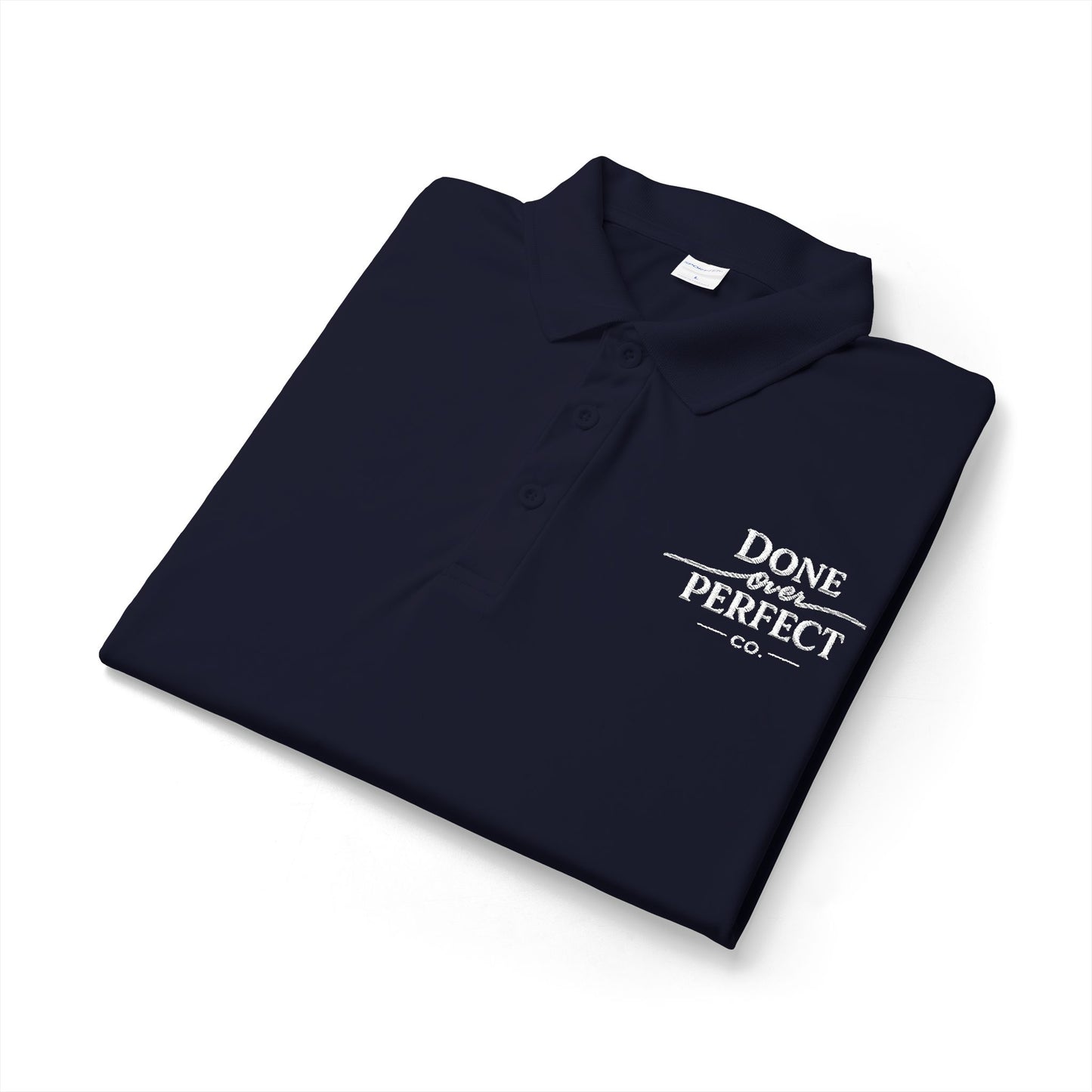 Done Over Perfect Co. Embroidered Polo – Professional Work & Team Shirt