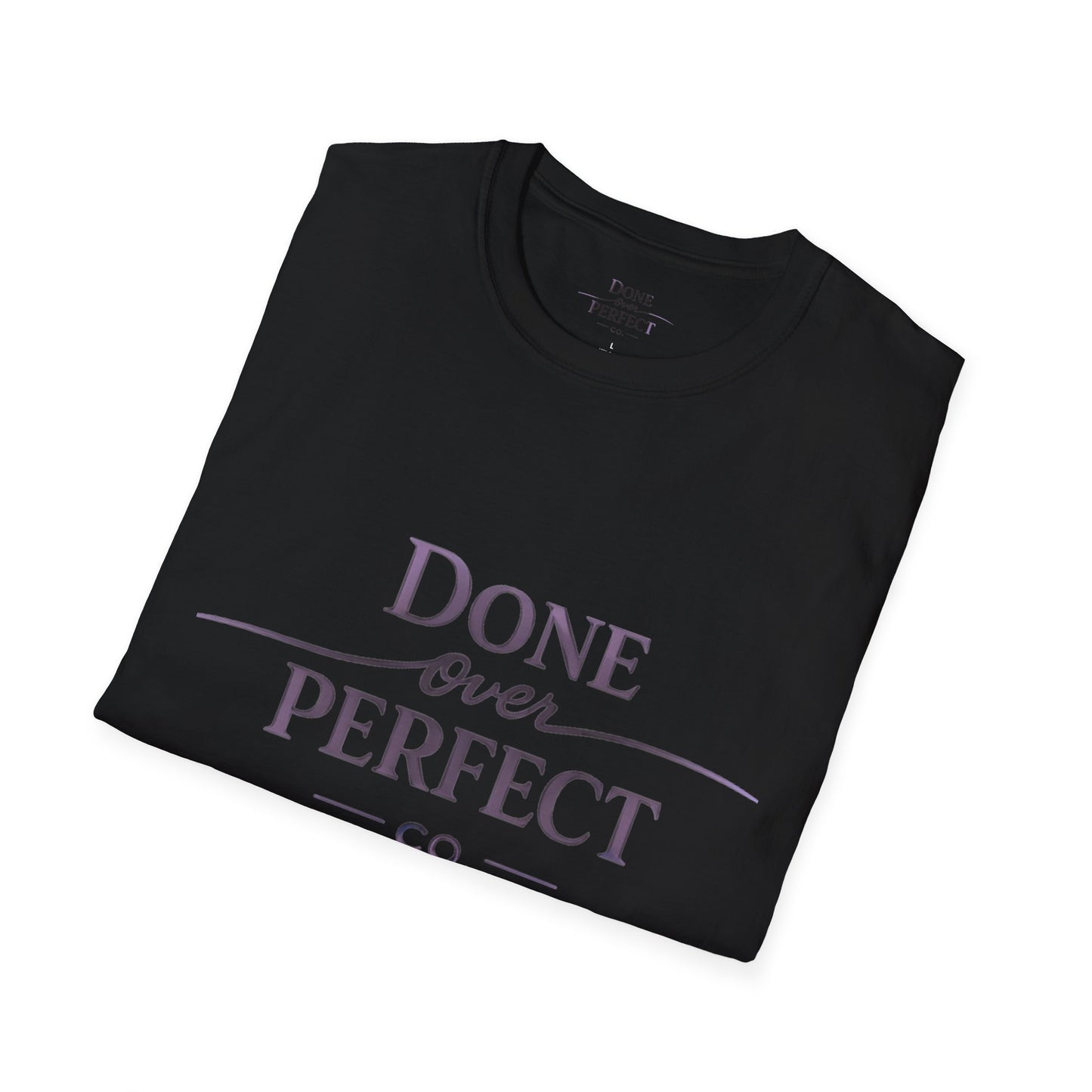 Done Over Perfect Co. Signature Logo Tee — Gildan 64000 Softstyle