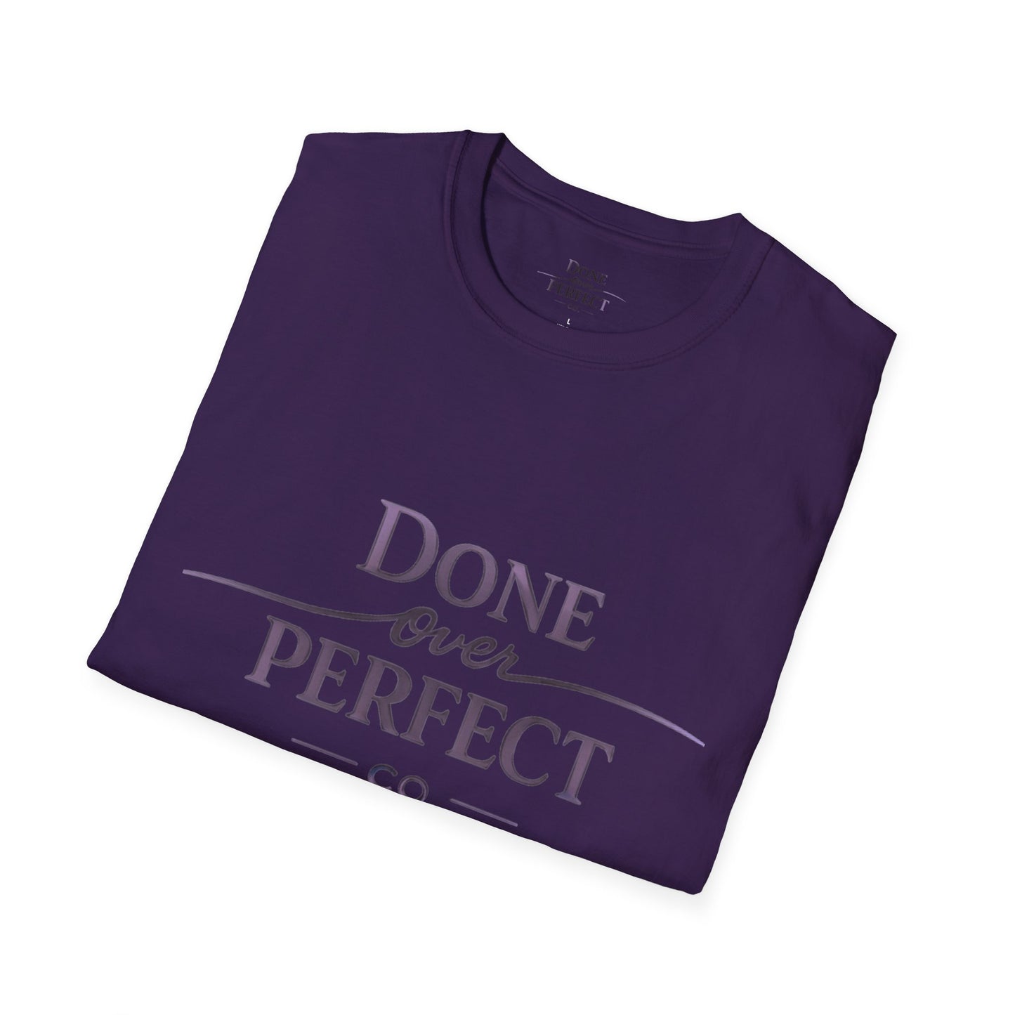 Done Over Perfect Co. Signature Logo Tee — Gildan 64000 Softstyle