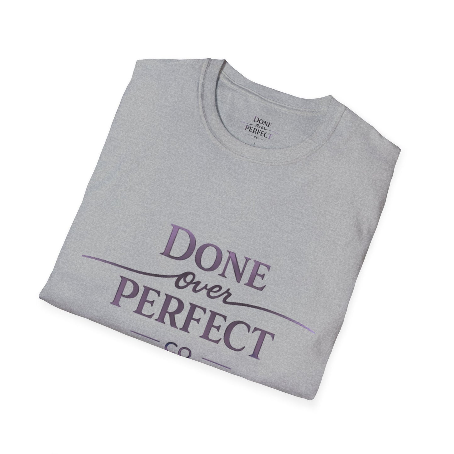 Done Over Perfect Co. Signature Logo Tee — Gildan 64000 Softstyle