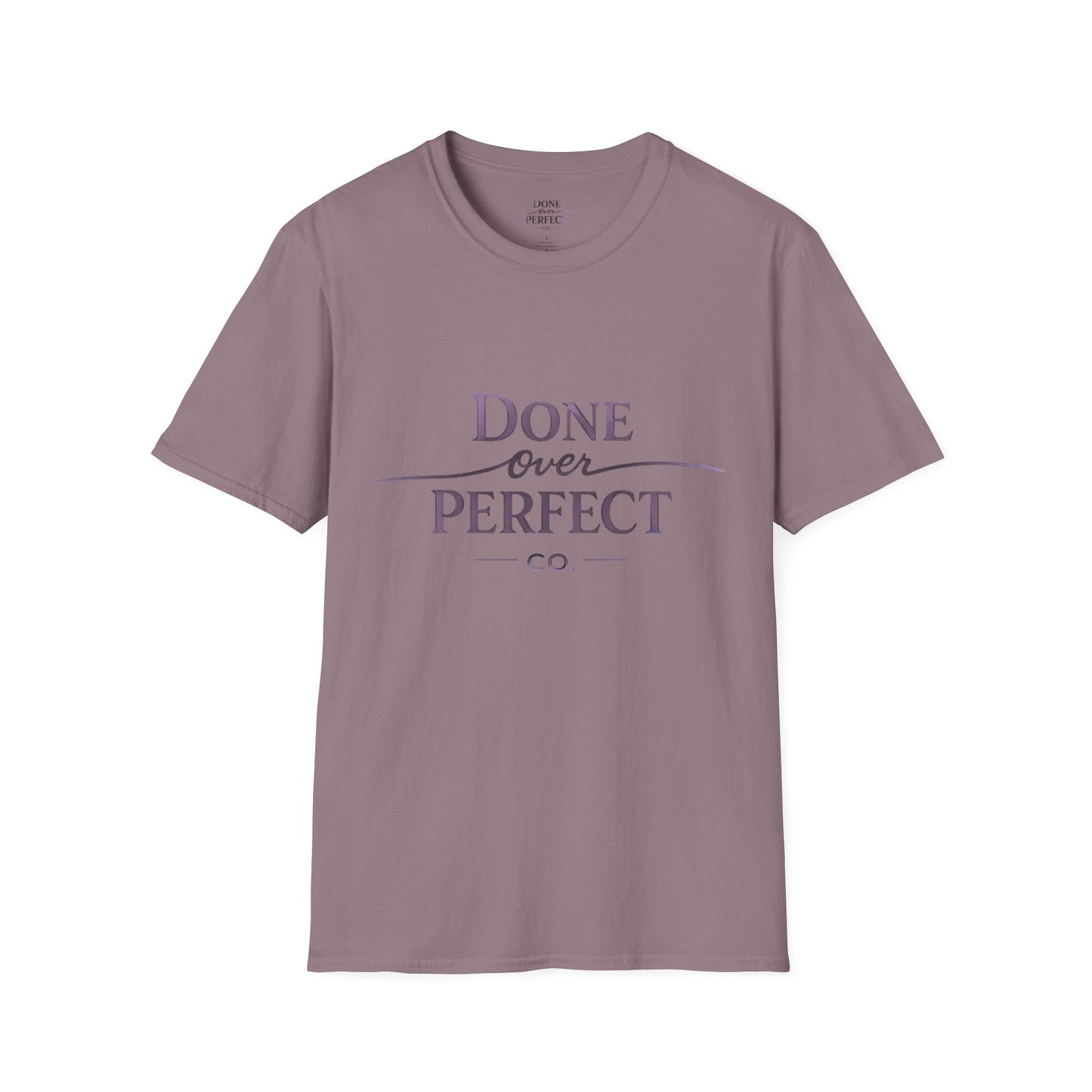 Done Over Perfect Co. Signature Logo Tee — Gildan 64000 Softstyle