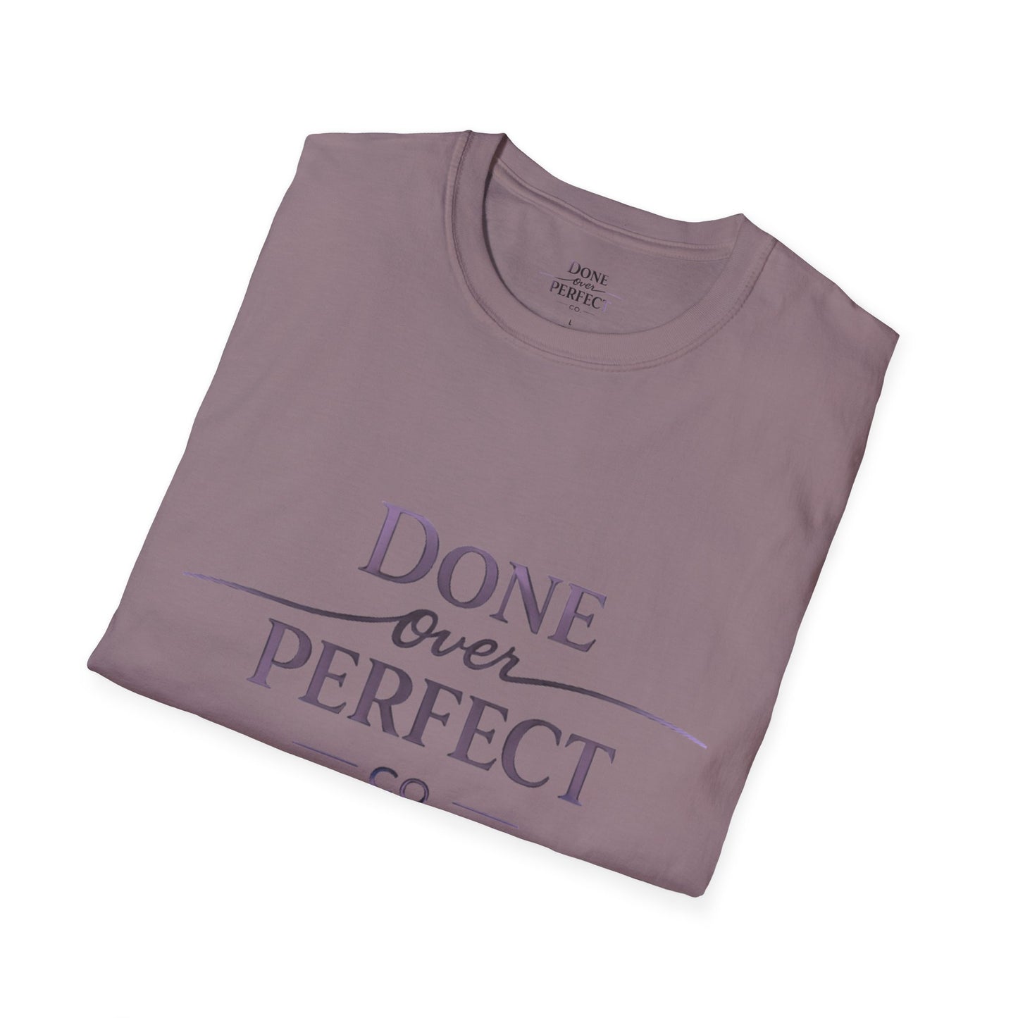 Done Over Perfect Co. Signature Logo Tee — Gildan 64000 Softstyle
