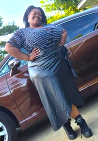 Faux Leather Maxi Wrap Skirt