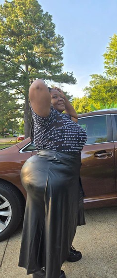 Faux Leather Maxi Wrap Skirt