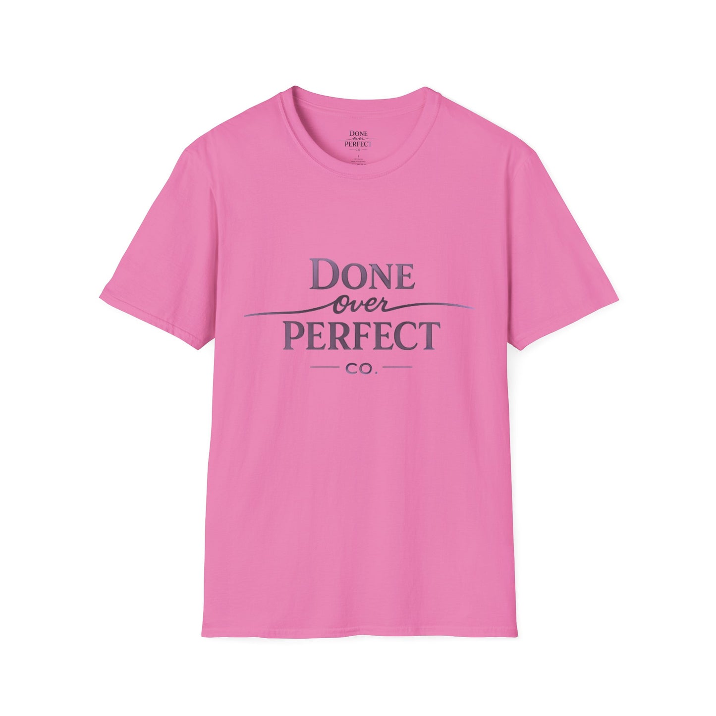 Done Over Perfect Co. Signature Logo Tee — Gildan 64000 Softstyle