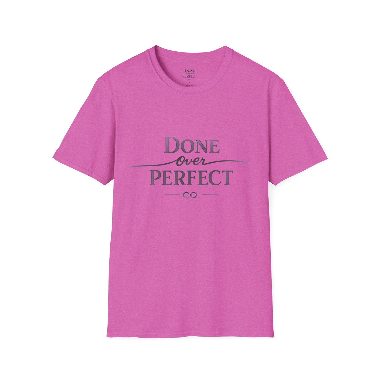 Done Over Perfect Co. Signature Logo Tee — Gildan 64000 Softstyle