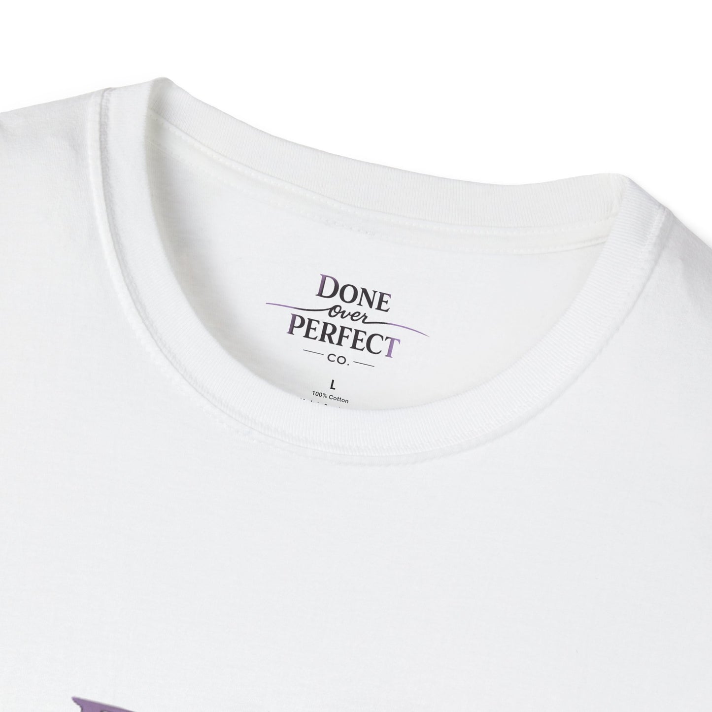 Done Over Perfect Co. Signature Logo Tee — Gildan 64000 Softstyle